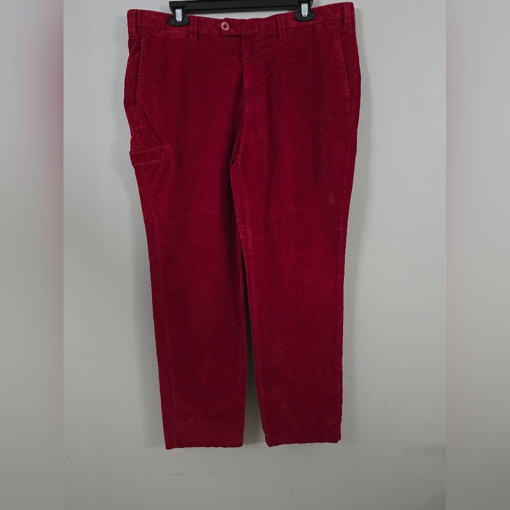 Isaia Napoli Red wine Courdoroy trouser size 38x30 made in Italy